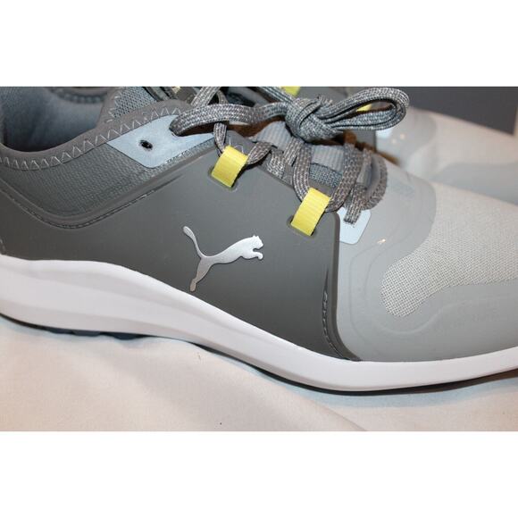 NIB PUMA Men's Ignite Fasten8 Pro Spikeless Waterproof Golf‎ Shoes Sz 8 Gray - Picture 2 of 6